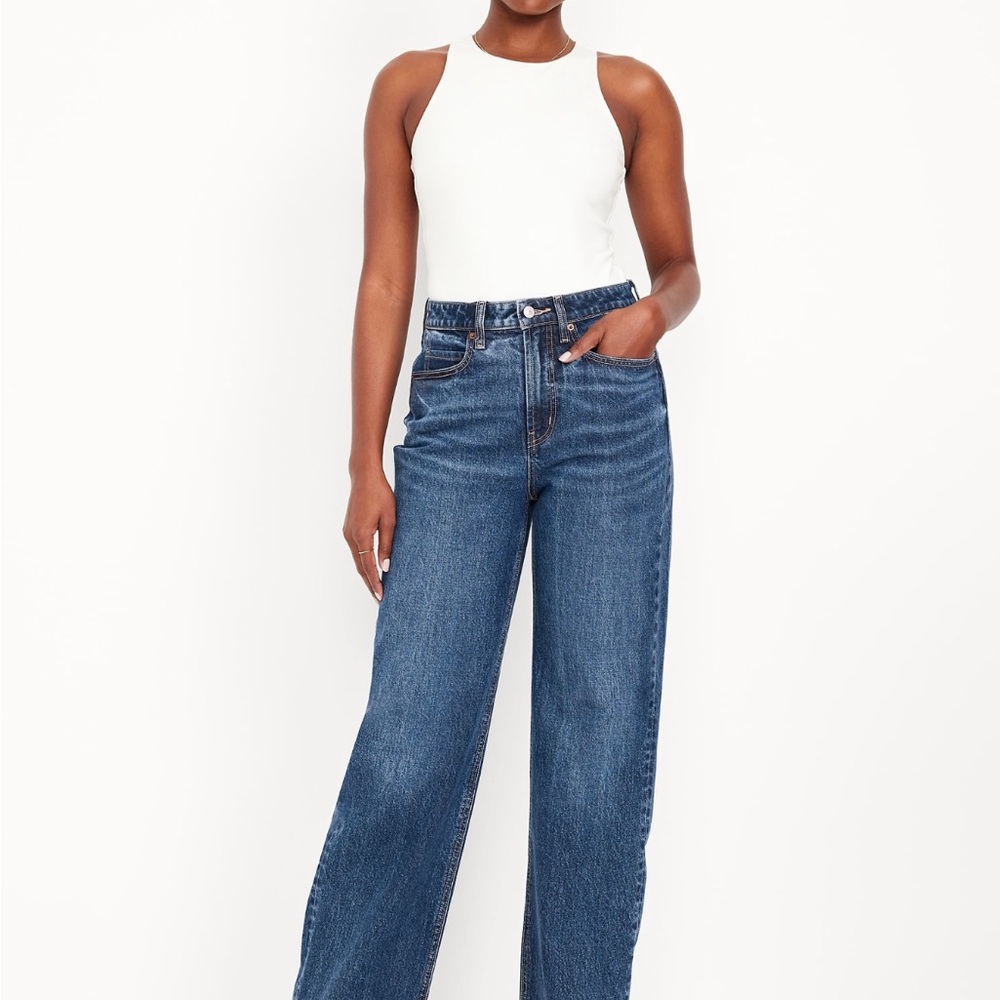 Curvy extra high rise wide leg